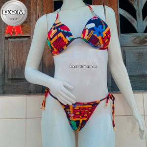 Biquini Basico com Bojo Malha Leila Biquini Basico com Bojo Malha Leila