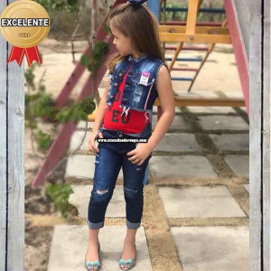 Calça Jeans Cigarrete 2 a 8 anos Calça Jeans Cigarrete 2 a 8 anos