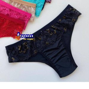 Calcinha Feminina e Microfibra Renda