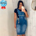 Jardineira Jeans Estilo Evangélica Jardineira Jeans Estilo Evangélica