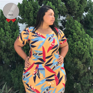 Vestidos Malha Leila Plus Size GG Vestidos Malha Leila Plus Size GG