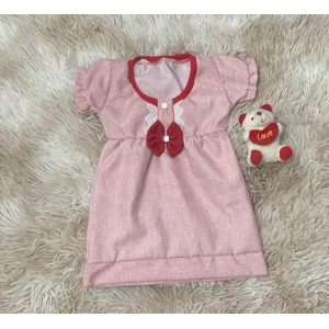 Vestido Para Bebe Em Tricoline