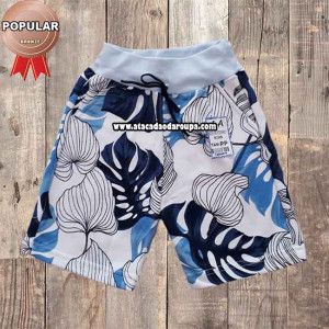 short-infantil-moletom-atacado Short Infantil Moletom Estampado e Liso