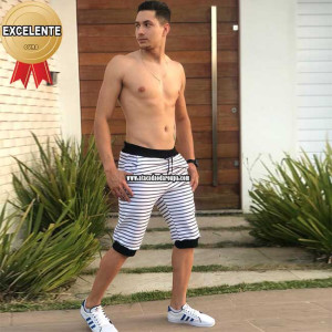 Bermuda Saruel Masculina Moletom Bermuda Saruel Masculina Moletom