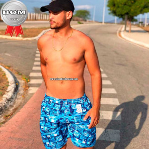 Bermuda Tactel Estampado