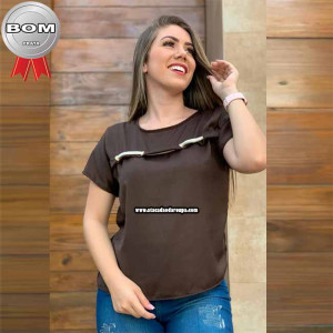 Blusas Modinha Viscose Lisa Blusas Modinha Viscose Lisa