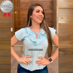 Blusas Modinha Viscose Lisa Blusas Modinha Viscose Lisa