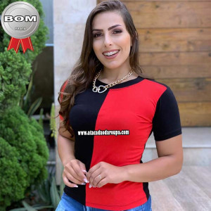 Blusa Feminina Bicolor M