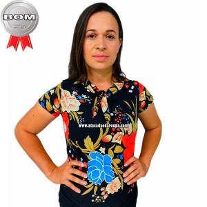 Blusa Crepe Estampadas M/G