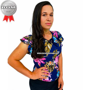 Blusa Crepe Estampadas M/G