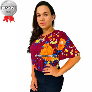 Blusa Crepe Estampadas M/G