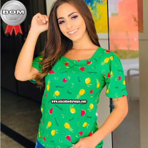 Blusa Feminina Estampas Frutas G