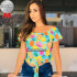 Blusa Feminina Estampas Frutas Blusa Feminina Estampas Frutas