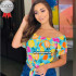 Blusa Feminina Estampas Frutas Blusa Feminina Estampas Frutas