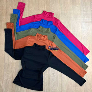 Blusa Manga Longa Em Ribana