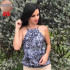 Blusas Chiffon Alçinha Corrente Juvenil M Blusas Chiffon Alçinha Corrente Juvenil M
