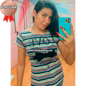 Blusas Listradas Algodão M Blusas Listradas Algodão M