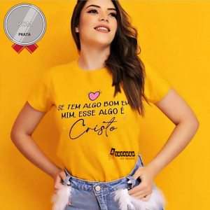 T-shirt Moda Evangélica Algodão