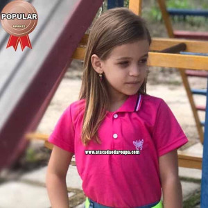 Blusa Gola Polo Infantil M/G Blusa Gola Polo Infantil M/G