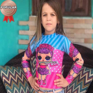 Blusa Feminino Personagens Infantil UV Blusa Feminino Personagens Infantil UV