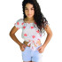 Blusa Cropped Infantil Laço 8 a 10 anos