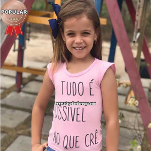 Blusas infantil em Poliéster Blusas infantil em Poliéster