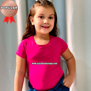 Blusas Fio Torcido Liso Infantil 5 a 6 Anos