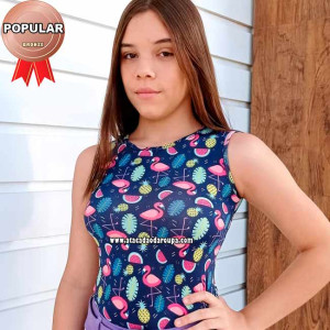 Blusa Infantil Malha Helena 6 a 10 Anos Blusa Infantil Malha Helena 6 a 10 Anos