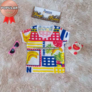 Blusas Caneladas lisa ou estampada Infantil