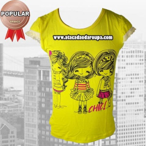 Blusas Modinha Infantil 2 a 5 Anos 