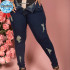 Calça Jeans Plus Size Lipo Com Cinta Modeladora 46@52 Calça Jeans Plus Size Lipo Com Cinta Modeladora 46@52