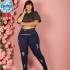 Calça Jeans Plus Size Lipo Com Cinta Modeladora 46@52 Calça Jeans Plus Size Lipo Com Cinta Modeladora 46@52