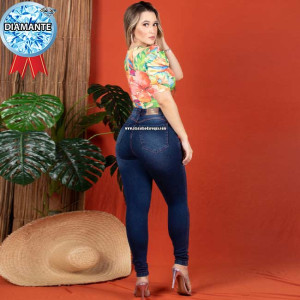 Calça Jeans Lipo Com Cinta Modeladora Slim 36@44 Calça Jeans Lipo Com Cinta Modeladora Slim 36@44