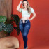 Calça Jeans Lipo Com Cinta Modeladora Slim 36@44