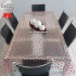 Toalha Mesa Estampada Transparente 6 Cadeiras Plástico 1,40 x 1,95 Toalha Mesa Estampada Transparente 6 Cadeiras Plástico 1,40 x 1,95