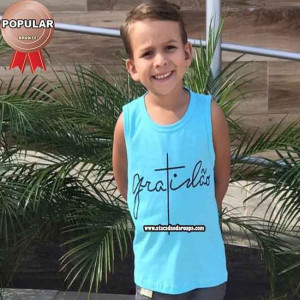 Camisa Infantil Moda Evangélica 1 a 8 Anos