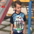 Camisa Estampada Infantil Viscolycra P  5 a 6 Anos