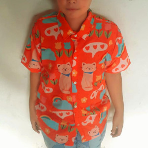 Camisa Social Infantil lisa ou estampada