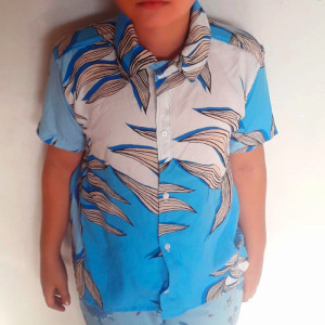 Camisa Social Infantil lisa ou estampada