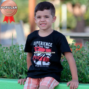 Camisa Infantil Gola Careca Algodão Fio 30 1 a 8 Anos Camisa Infantil Gola Careca Algodão Fio 30 1 a 8 Anos