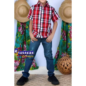 Camisa Infantil Xadrez Atacado Camisa Infantil Xadrez Atacado