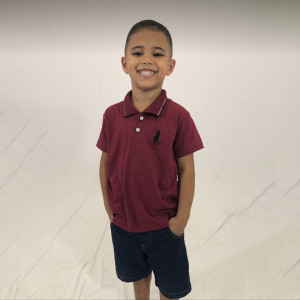 Camisa Gola Polo Infantil Algodão