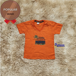 Camisa Gola V Infantil Personagens 4 a 6 Anos