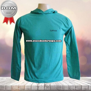 Camisa Manga Longa Liso e Capuz M/G/GG Camisa Manga Longa Liso e Capuz M/G/GG