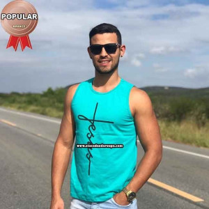 Camisa Regata Frases Evangélicas Camisa Regata Frases Evangélicas