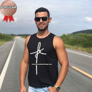 Camisa Regata Frases Evangélicas Camisa Regata Frases Evangélicas
