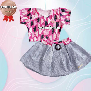 Conjunto Saia Infantil 2 A 3 ANOS Conjunto Saia Infantil 2 A 3 ANOS