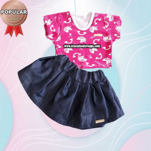 Conjunto Saia Infantil 2 A 3 ANOS Conjunto Saia Infantil 2 A 3 ANOS