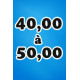 40,00 à 50,00