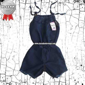Macaquito Infantil Jeans 2 a 4 Anos